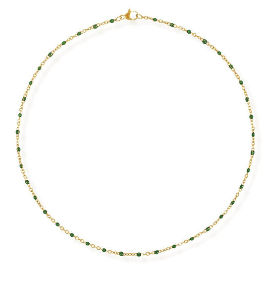 Evie Green Dainty Necklace