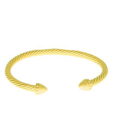 Yellow Enamel Cable Cuff