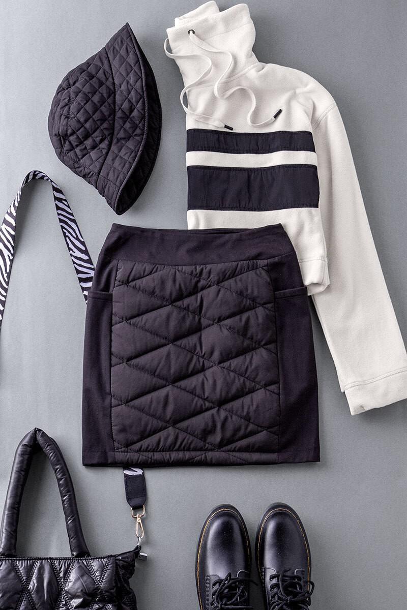 Quilted Athletic Skirt